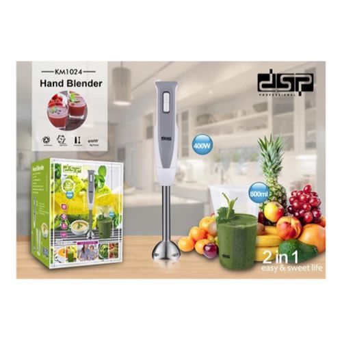 Dsp Mixeur plongeant en inox avec bol  800 ml très puissant 2 vitesses| Fiche Technique et Prix au Maroc
