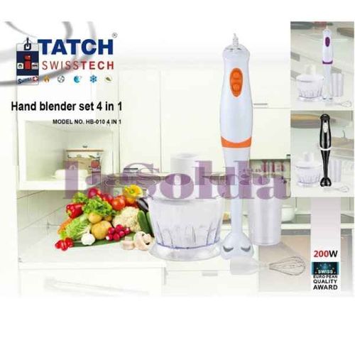 TATCH Mixeur Plongeant HAND BLENDER set 4in1 Plastique| Fiche Technique et Prix au Maroc
