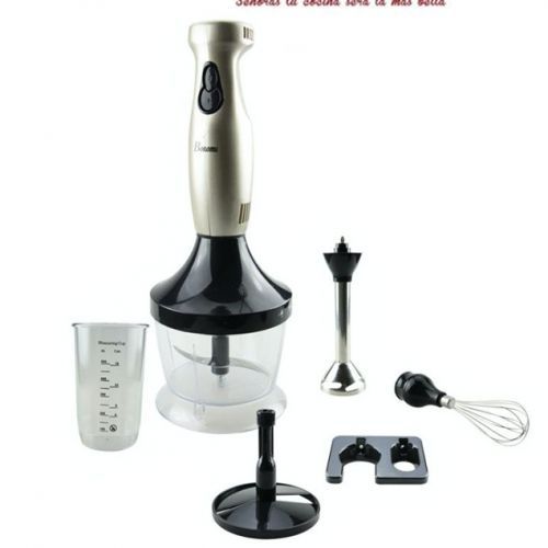 Bonomi Pied Mixeur Plongeant 4 EN 1- Deux Vitesses pour hacher et mélanger - Bol 750 ML| Fiche Technique et Prix au Maroc