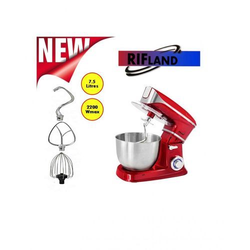 Rifland Robot Pâtissier Pétrin RIFLAND SC-262 2200W/7.5L-Rouge| Fiche Technique et Prix au Maroc