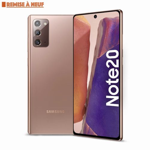 Samsung Galaxy Note 20 5G 128 Go, 8Go Ram Bronze - Remis à Neuf| Fiche Technique et Prix au Maroc