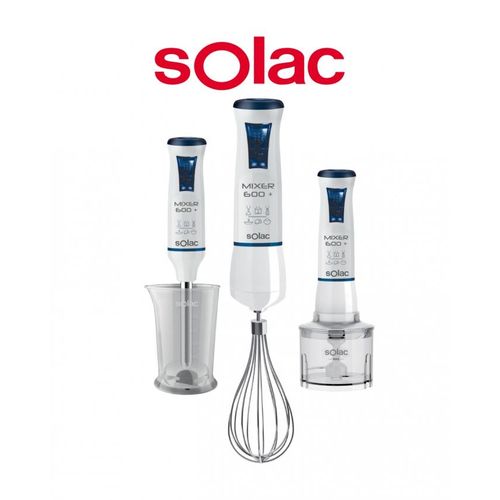 Solac Robot Mixeur Plongeant 600 Plus Inox Mélangeur-hachoir à haute puissance-2ans  de garantie| Fiche Technique et Prix au Maroc