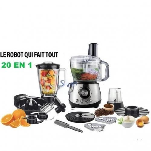 Venezia Robot de cuisine multifonction avec 20 pcs en 1 -- 1000Watts| Fiche Technique et Prix au Maroc