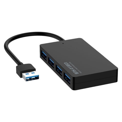 1PC High Speed USB 3.0 Hub External 4 Ports Adapter Splitter USB Expander Plug and Play For Laptop PC Computer Accessories USB 3.0 Hub	Black| Fiche Technique et Prix au Maroc