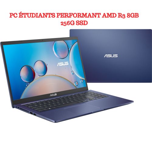 Asus Pc étudiants performant-AMD Ryzen 3 -RAM 8GB-256G SSD-Windows 10-Garantie 12Mois| Fiche Technique et Prix au Maroc