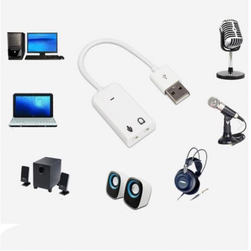 carte son externe 7.1 USB 2.0, adaptateur Audio  pour ordinateur portable| Fiche Technique et Prix au Maroc