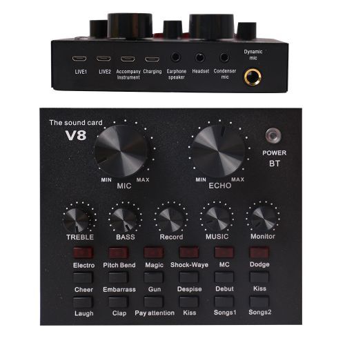 Carte Son Studio USB, Bluetooth - Mini table de mixage sonore| Fiche Technique et Prix au Maroc