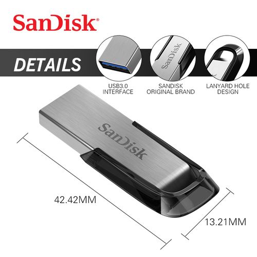 Sandisk Clé USB 3.0 originale Ultra Flair 64 Go 150mo/s| Fiche Technique et Prix au Maroc