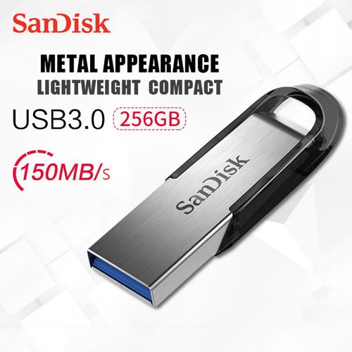 Sandisk Clé USB 3.0 Ultra Flair 256 Go allant jusqu’à 150 Mo/s| Fiche Technique et Prix au Maroc