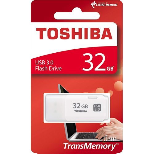 Toshiba Clé USB TransMemory U301 - USB - 32 GB - Blanche| Fiche Technique et Prix au Maroc
