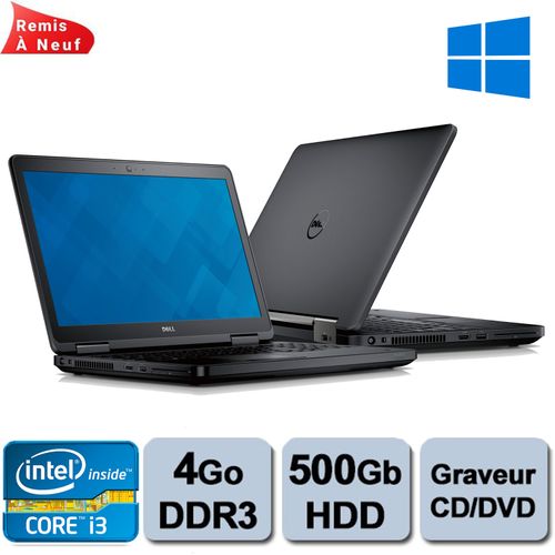 DELL LATITUDE E5540 CORE I3-4030U (1,90Ghz)- RAM 4Go - HDD 500Go - Remis à Neuf| Fiche Technique et Prix au Maroc