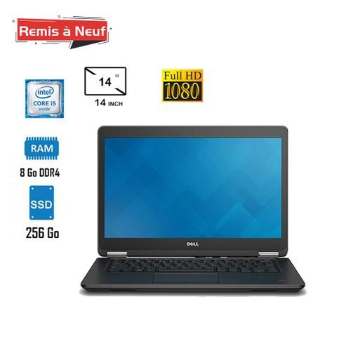 DELL Latutide E7470 Core i5-6300U ,8Go DDR4, 256 Go SSD (Remis à Neuf)| Fiche Technique et Prix au Maroc