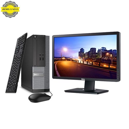 DELL Optiplex 3020 SFF Intel G1840 ,  4Go , 500Go avec Ecran Dell 22“ - Remis à Neuf| Fiche Technique et Prix au Maroc