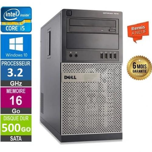 DELL PC Optiplex 7010MT i5-3470 3éme Génération RAM16 Go 500Go HDD -remis à neuf| Fiche Technique et Prix au Maroc