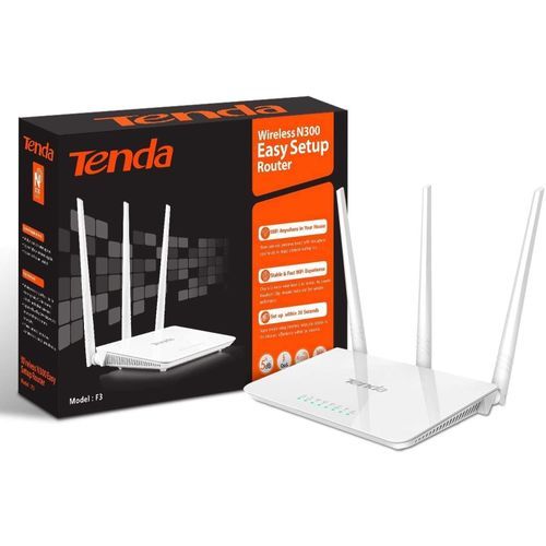 tenda point d’accès F3 Répéteur  3 * 5dBi,300 Mbps 2,4 GHz,Ports 4 X 10/100Mo| Fiche Technique et Prix au Maroc