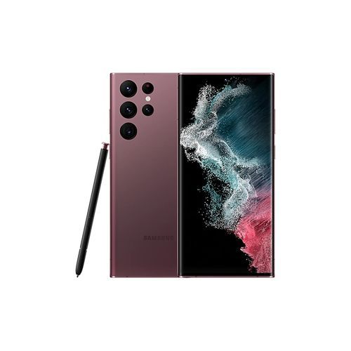 Samsung Galaxy S22 Ultra  6,8“ (12 Gb Ram -256 Gb Storage) 5,000mAh Burgundy| Fiche Technique et Prix au Maroc