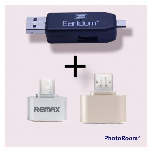 Lecteur de cartes OTG  -V8 / Micro-USB / USB 3.0 support 32GB microSD / 128GB SD Pour  Android| Fiche Technique et Prix au Maroc