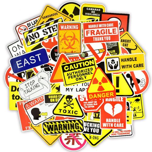 PANNEAU WARNING PACK - 50 STICKERS| Fiche Technique et Prix au Maroc