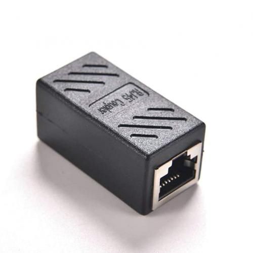 RJ45 Female Coupler for Ethernet Cat 5/ CAT 6 LAN Cable Extender black GIGABIT| Fiche Technique et Prix au Maroc