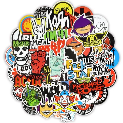 ROCK MUSIQUE PACK - 50 STICKERS| Fiche Technique et Prix au Maroc