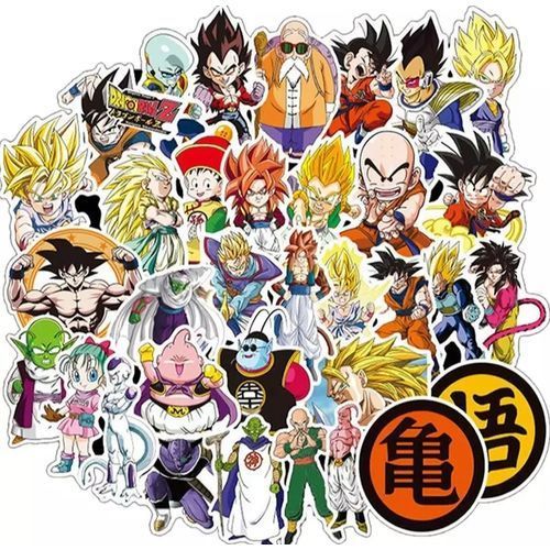 Stickers-10pcs dessin Anime Dragon ball autocollants imperméable-6 Stickers| Fiche Technique et Prix au Maroc