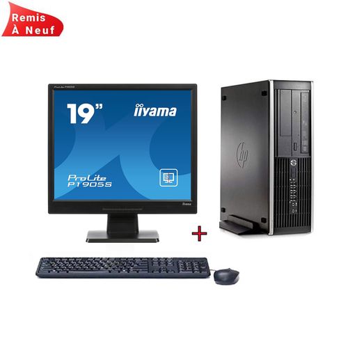 Hp Compaq Pro 6300 SFF Pentium G2020 3,20Ghz - 4Go , 500Go Avec Ecran IIyama 19“ - Remis à Neuf| Fiche Technique et Prix au Maroc