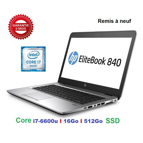 Hp EliteBook 840 G3 Core i7-6600U I 16Go I 512 Go SSD 14″ Full HD Remis à neuf| Fiche Technique et Prix au Maroc