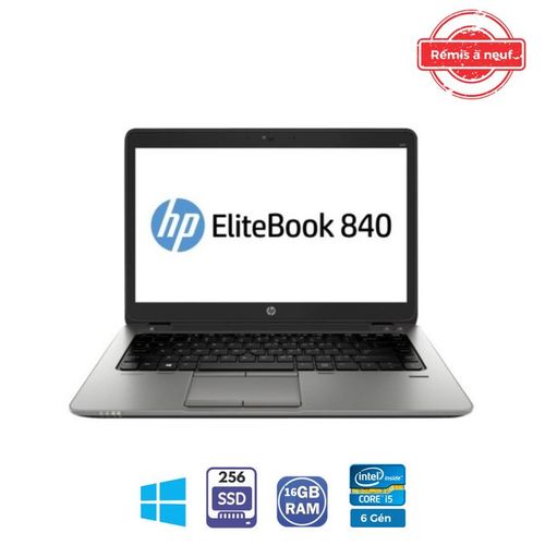 Hp Elitebook 840 G3 i5 - 6ème 16GB-256 Go SSD - Remis à Neuf| Fiche Technique et Prix au Maroc