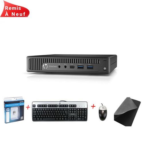Hp EliteDesk 800 G2 Mini - Intel® Core™ i5 6th Gen - 8Go DDR4 - 256Go SSD M2 (Remis à Neuf)| Fiche Technique et Prix au Maroc