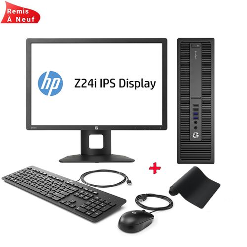 Hp ProDesk 600 G1 SFF Core i5-4570 - 8Go , 500Go + Ecran Display Z24I 24“ ( Remis à Neuf )| Fiche Technique et Prix au Maroc