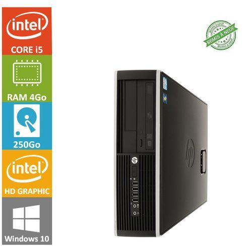 Hp unité centrale 8200 Pro -i5 3.10 GHz-4Go-250Go- Remis à neuf| Fiche Technique et Prix au Maroc