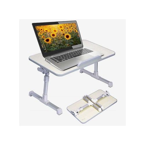LAPDESK Table  PC Portable En bois  Réglable avec Ventilateur de Refroidissement USB| Fiche Technique et Prix au Maroc
