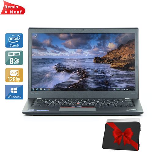 Lenovo Thinkpad T460s Ultrabook Core i5 - 6300U - 14“ - RAM  8Go , 128Go SSD ( Remis à Neuf )| Fiche Technique et Prix au Maroc
