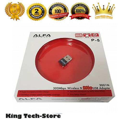 Alfa Network Meilleure Clè Wifi 300 Mbps : Carte Wifi USB ALFA 3001N| Fiche Technique et Prix au Maroc