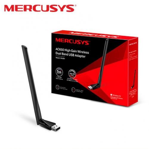 Mercusys Clé WiFi MU6H AC650 - Adapter High Gain Wireless Dual Band USB Wi-FI Boo-ster for MAC & Win| Fiche Technique et Prix au Maroc