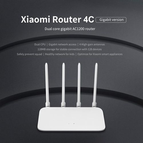 XIAOMI Mi 4C Routeur Sans Fil  Quatre Antennes 300Mbps / - Blanc| Fiche Technique et Prix au Maroc