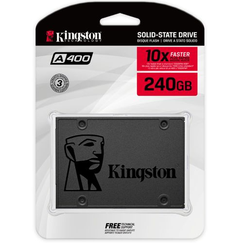 Kingston Originale SSD 240GB (2.5“SATA 3) améliore et réactivité du système transferts fichiers plus rapide| Fiche Technique et Prix au Maroc