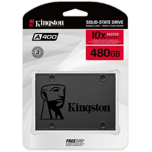 Kingston Originale SSD 480GB (2.5“SATA 3) améliore et réactivité du système transferts fichiers plus rapide| Fiche Technique et Prix au Maroc