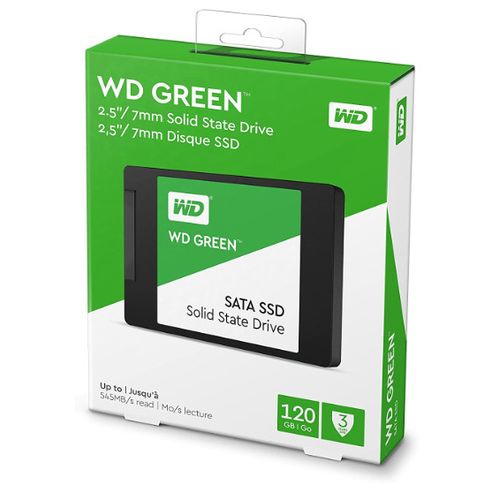 Western Digital Originale SSD WD GREEN INTERNE 120GB VITESSE 545Mo/s| Fiche Technique et Prix au Maroc