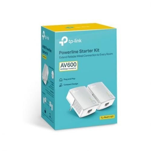 TP-Link Pack 2 CPL Câble AV600 600Mbps et Ports Ethernet TL-PA411KIT| Fiche Technique et Prix au Maroc