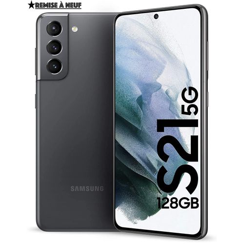 Samsung Galaxy S21 5G - 6.2“ (128Go, 8Go) - Noir - Remise à Neuf| Fiche Technique et Prix au Maroc