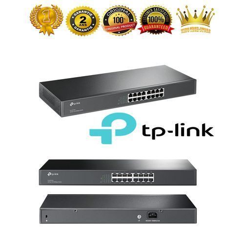 TP-Link SF1016 Switch 16 Ports 10/100Mbps (Rackable, Boîtier Métal)| Fiche Technique et Prix au Maroc