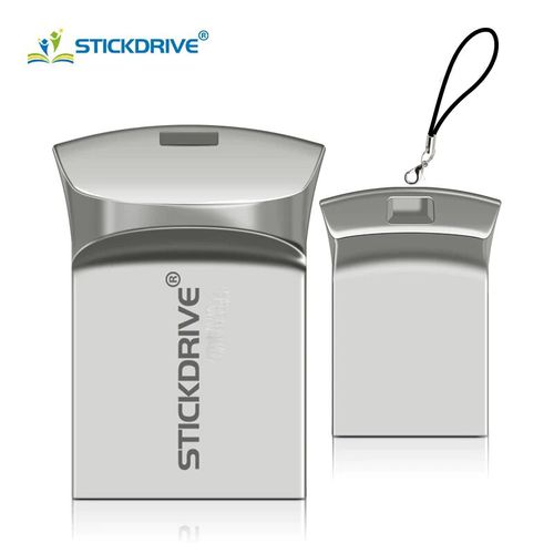STICKDRIVE Mini Usb Flash Disk En Métal - Avec Porte-clés - Résistant à l’eau - 32GB - Gris| Fiche Technique et Prix au Maroc