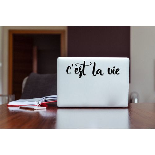 Stickers Sticker c’est la vie autocollant pc portable-Noir-SL038| Fiche Technique et Prix au Maroc