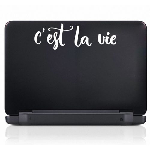 Stickers Sticker c’est la vie autocollant pc portable-Blanc-SL038| Fiche Technique et Prix au Maroc