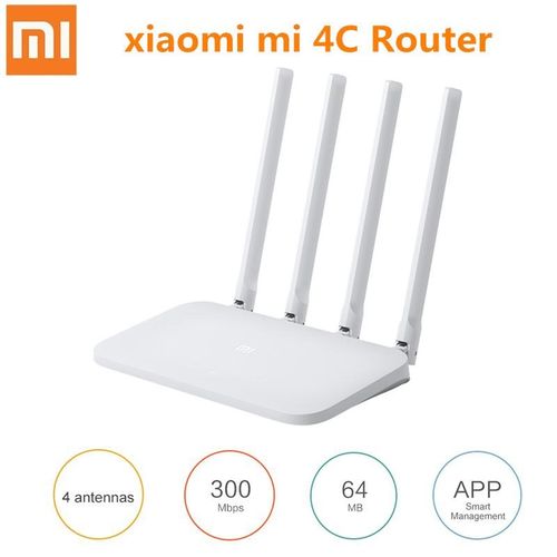 XIAOMI Mi Router 4C Sans Fil avec 4 Antennes 300Mbps| Fiche Technique et Prix au Maroc