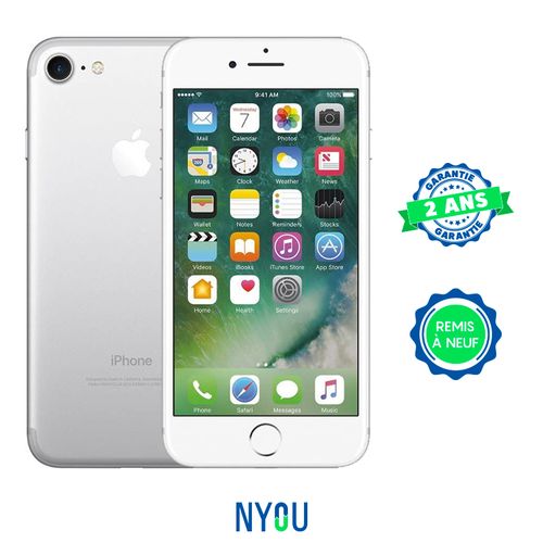 Apple IPHONE 7 128GO SILVER RECONDITIONNÉ GARANTIE 2 ANS| Fiche Technique et Prix au Maroc