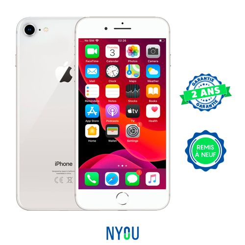 Apple IPHONE 8 256GO SILVER RECONDITIONNÉ GARANTIE 2 ANS| Fiche Technique et Prix au Maroc
