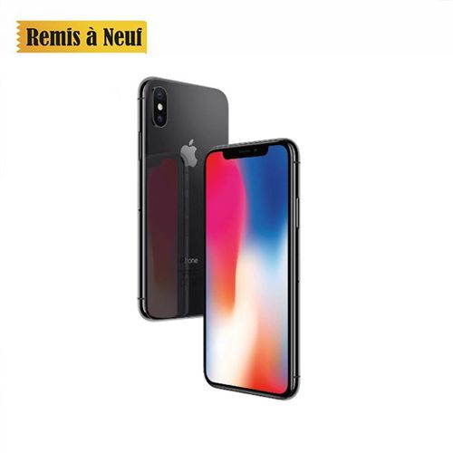 Apple IPHONE X 64 GO - 5,8“  64Go  Black - Remis à Neuf| Fiche Technique et Prix au Maroc