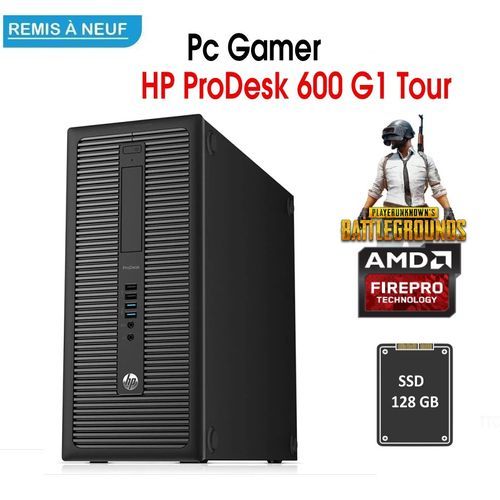 Hp PC GAMER ProDesk 600 i5-4690 8GB 128GB SSD - FirePro V4800 1GB - Remis à Neuf| Fiche Technique et Prix au Maroc